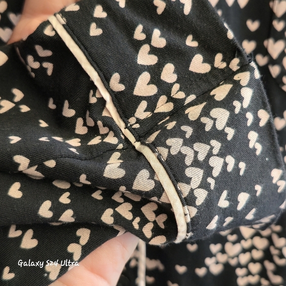 Victoria's Secret Black and Pink With Pants Pj Set. Size Large Regular - Picture 4 of 12